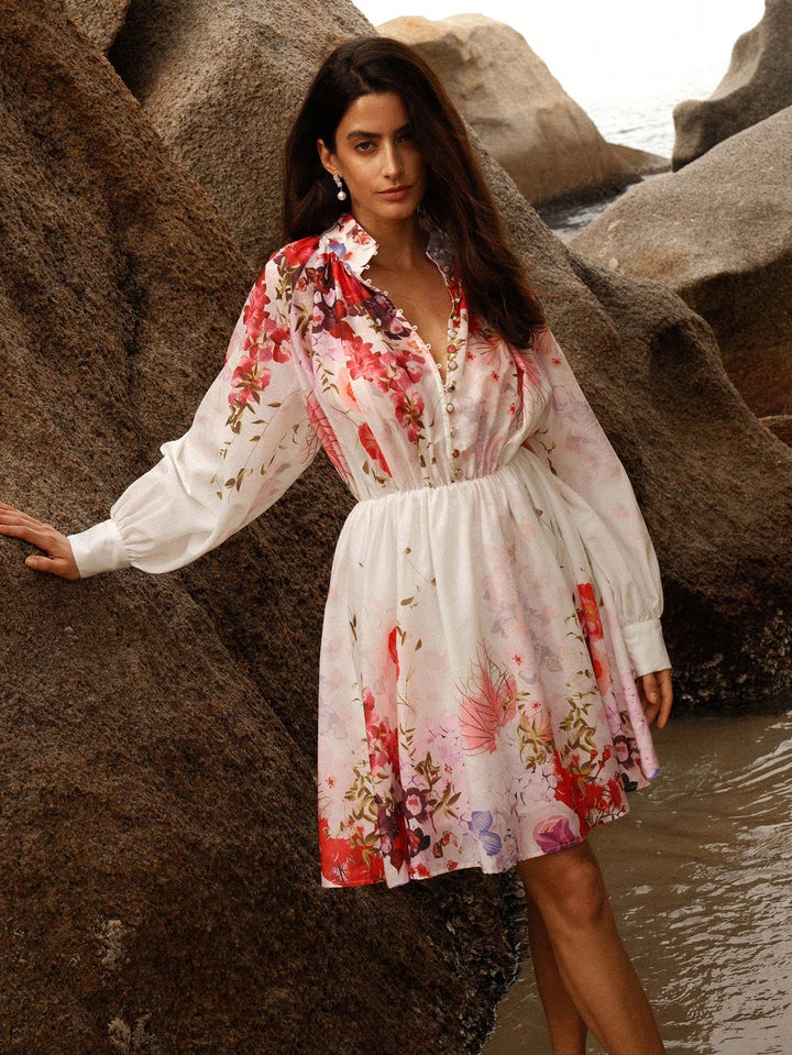 Rochie midi SHEIN, mix culori