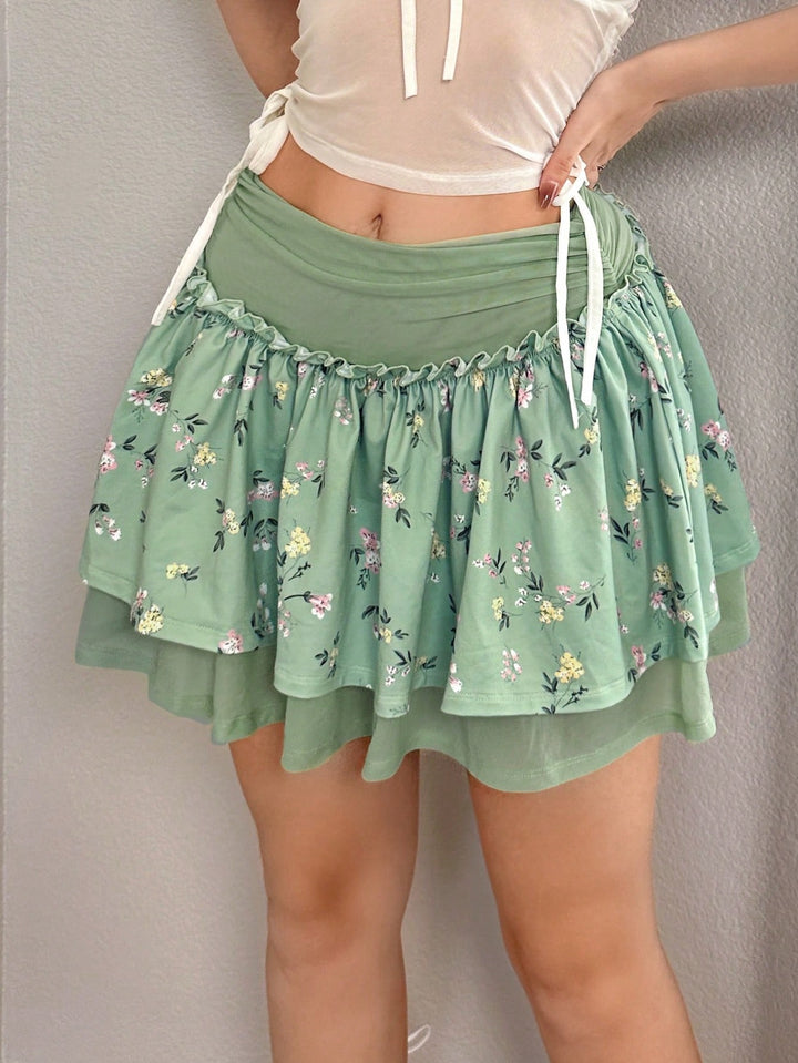 Fustă mini SHEIN, verde