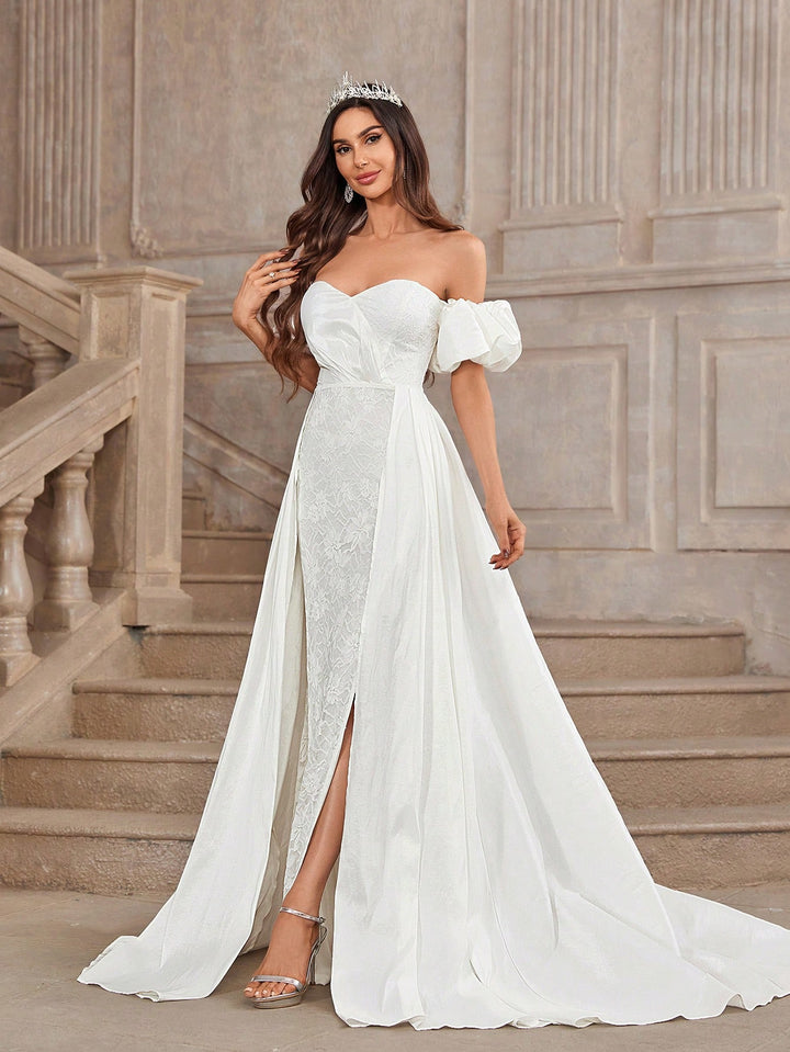 Rochie de mireasă SHEIN, bej