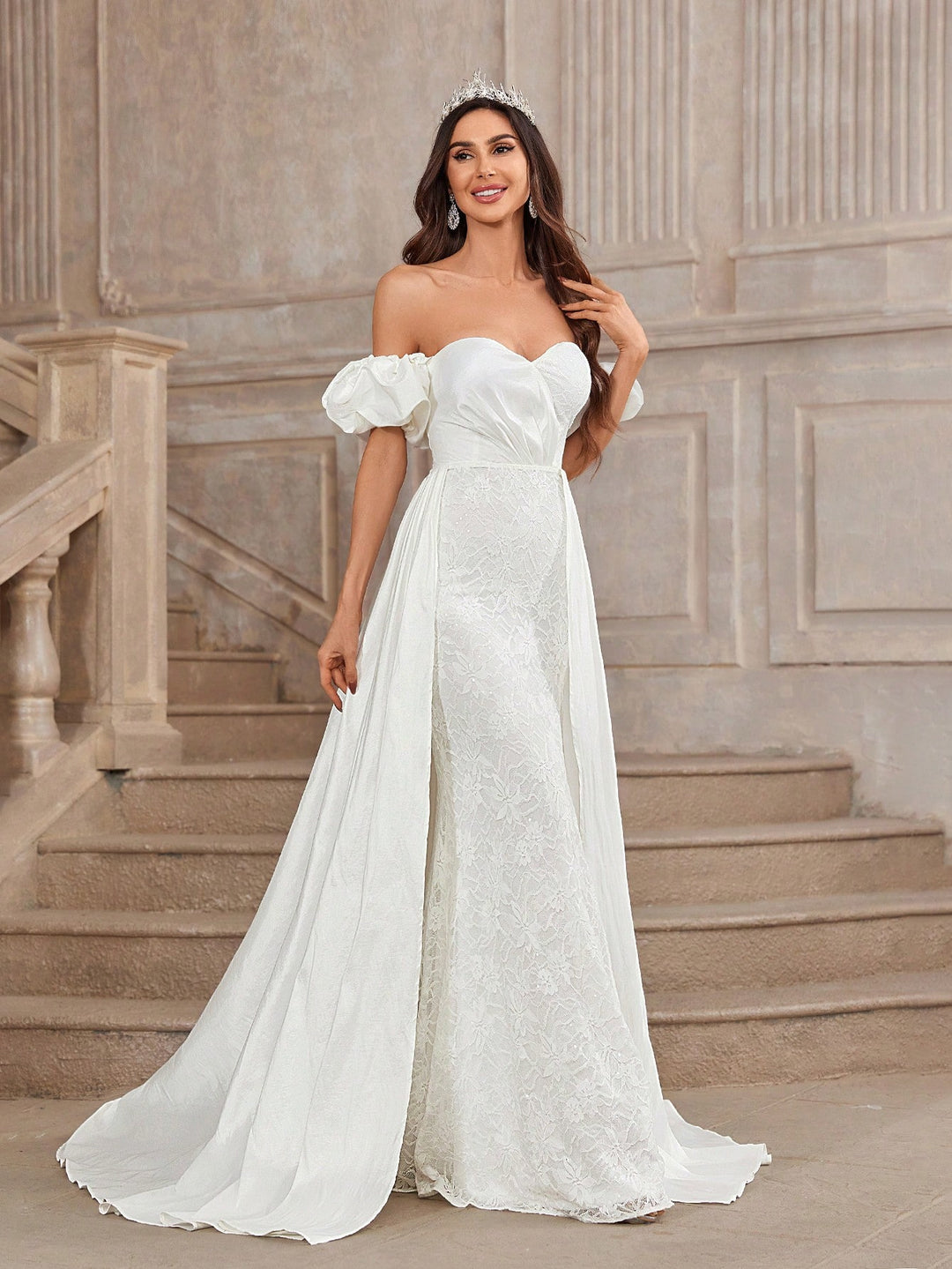 Rochie de mireasă SHEIN, bej