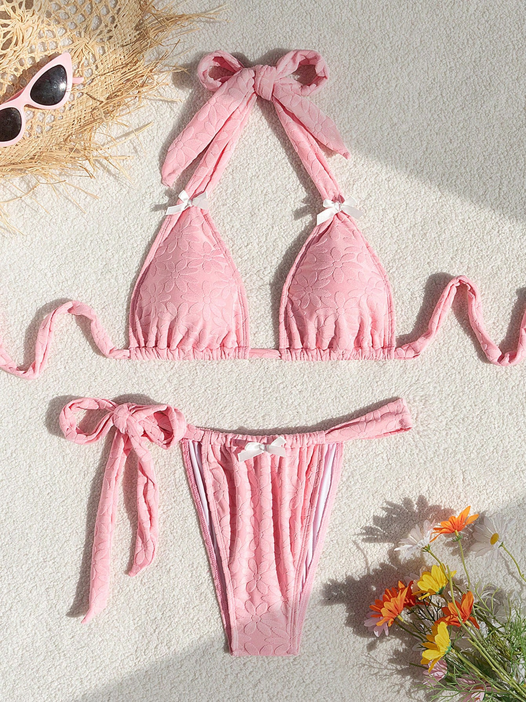 Set bikini SHEIN, roz