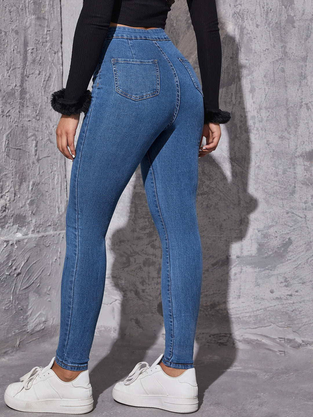 Jeans SHEIN, albastru