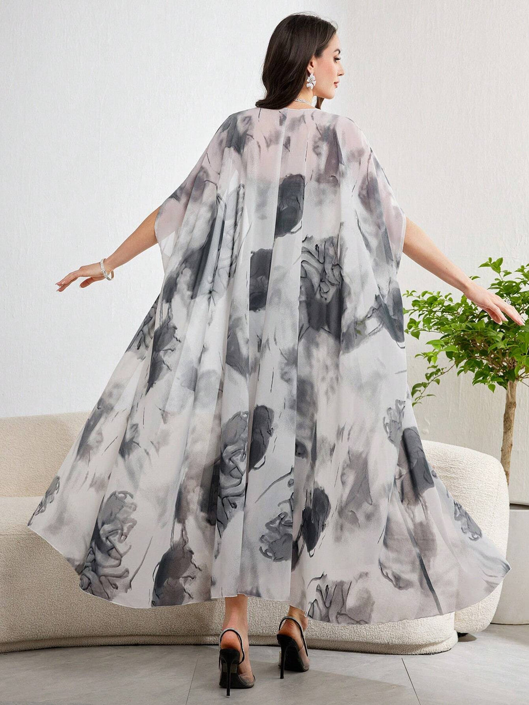 Set rochie și cardigan SHEIN, mix culori