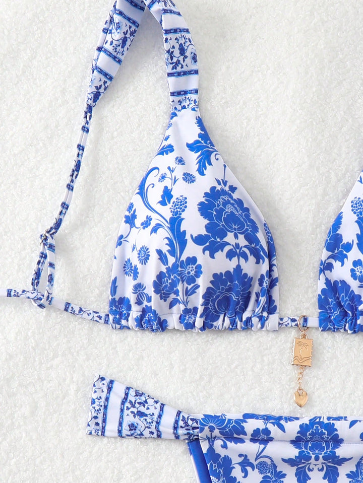 Set bikini SHEIN, albastru