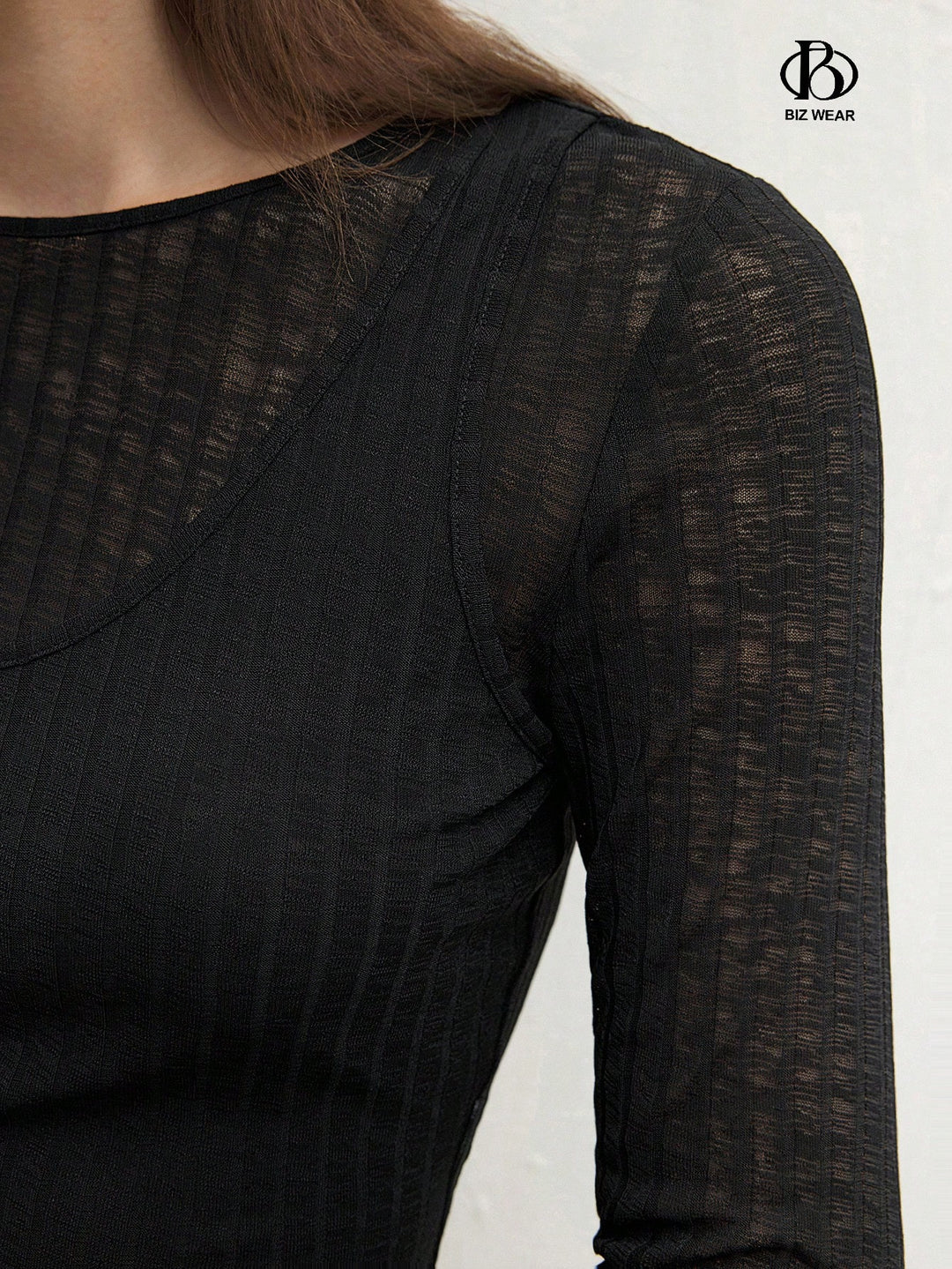 Top SHEIN, negru