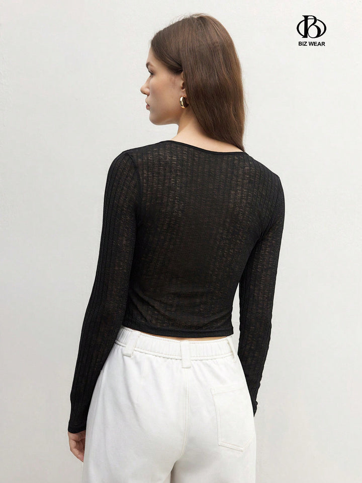 Top SHEIN, negru