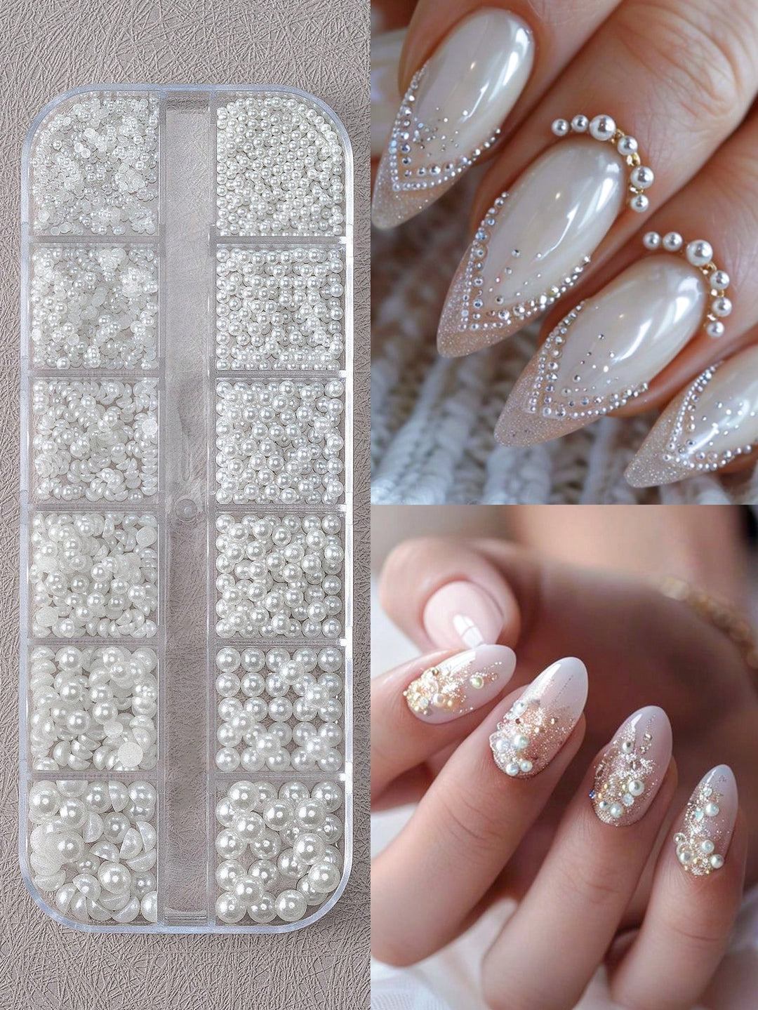 Accesorii pentru unghii SHEIN, alb