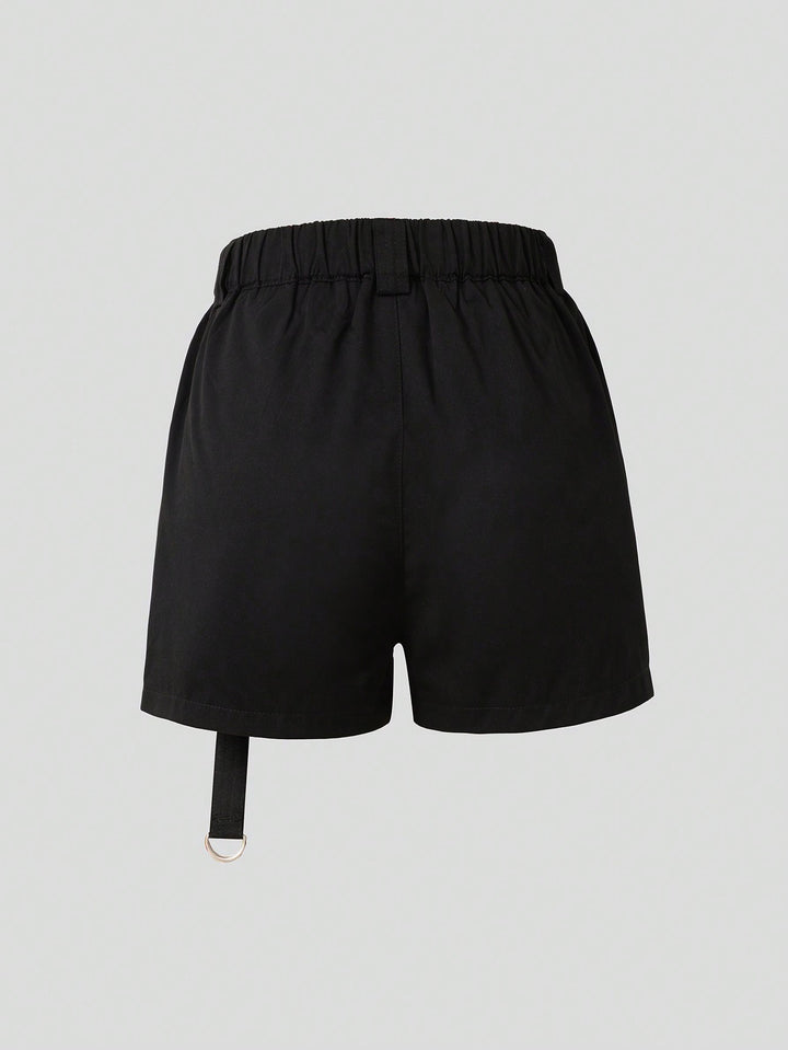Pantaloni scurți SHEIN, negru