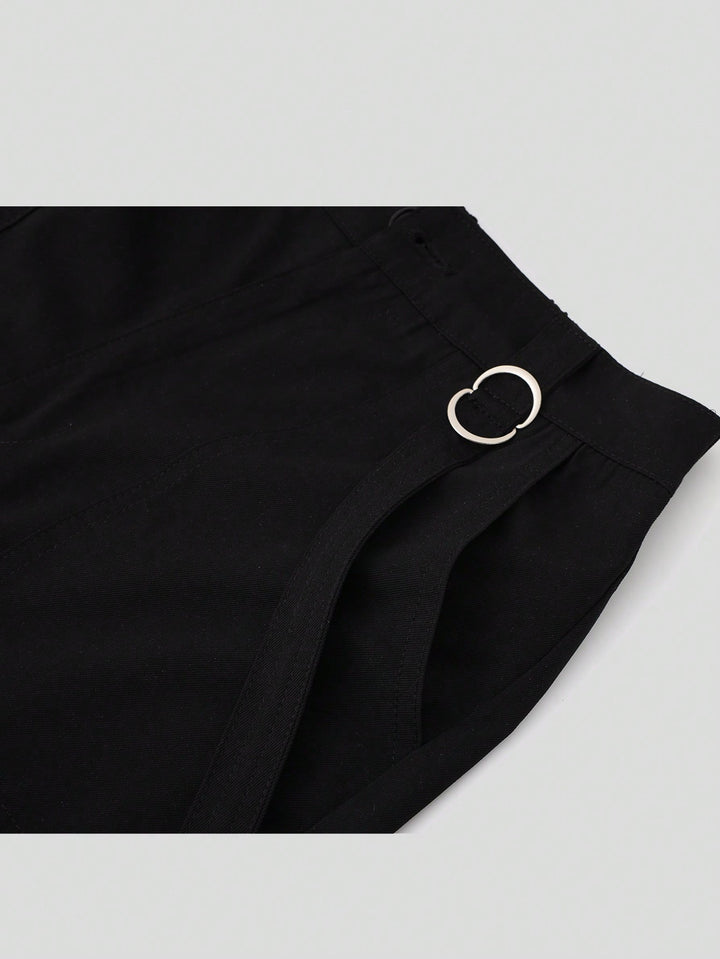 Pantaloni scurți SHEIN, negru