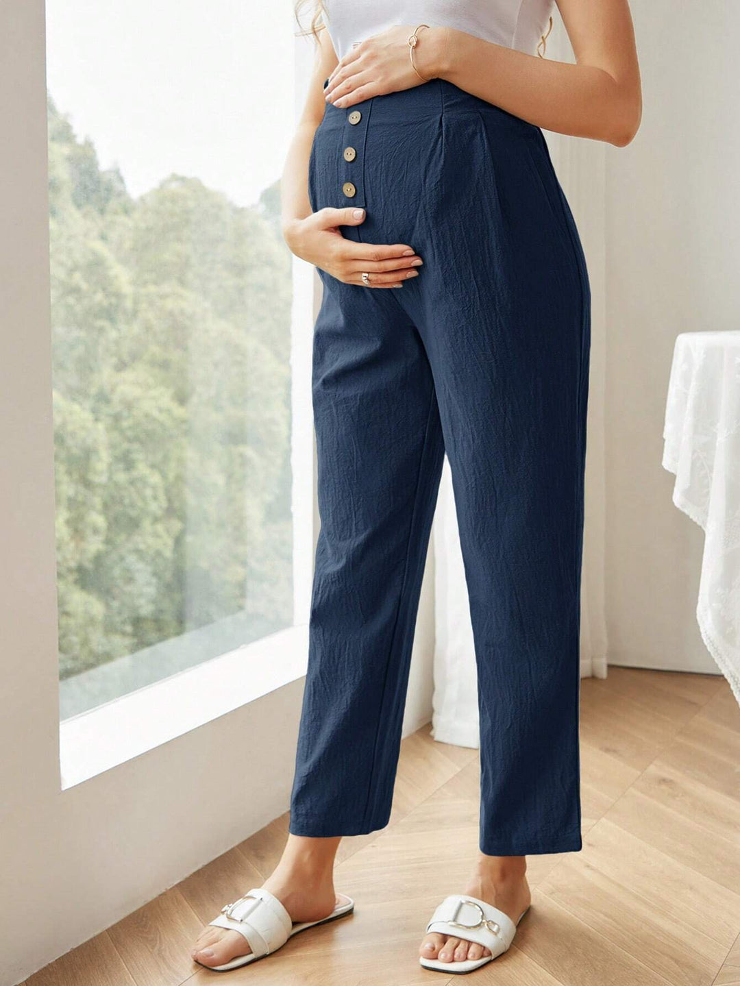 Pantaloni Shein, albastru