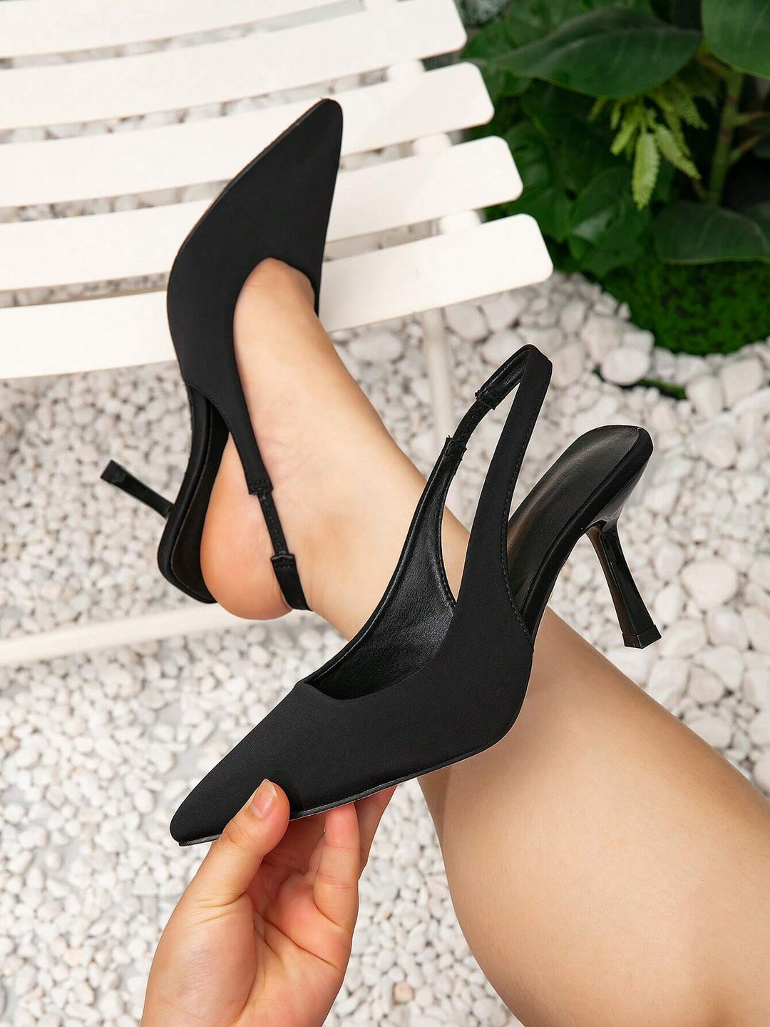 Pantofi cu toc SHEIN, negru
