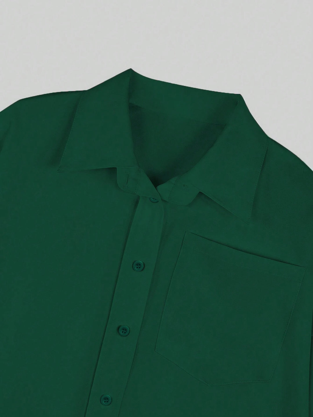 Rochie tip cămașă SHEIN, verde