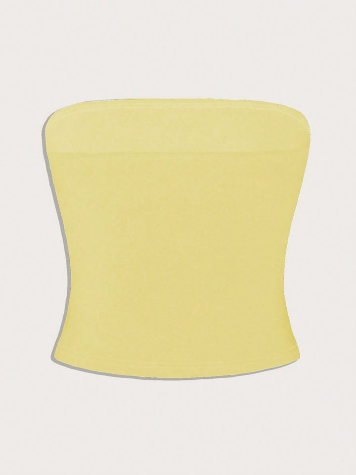Top SHEIN, galben