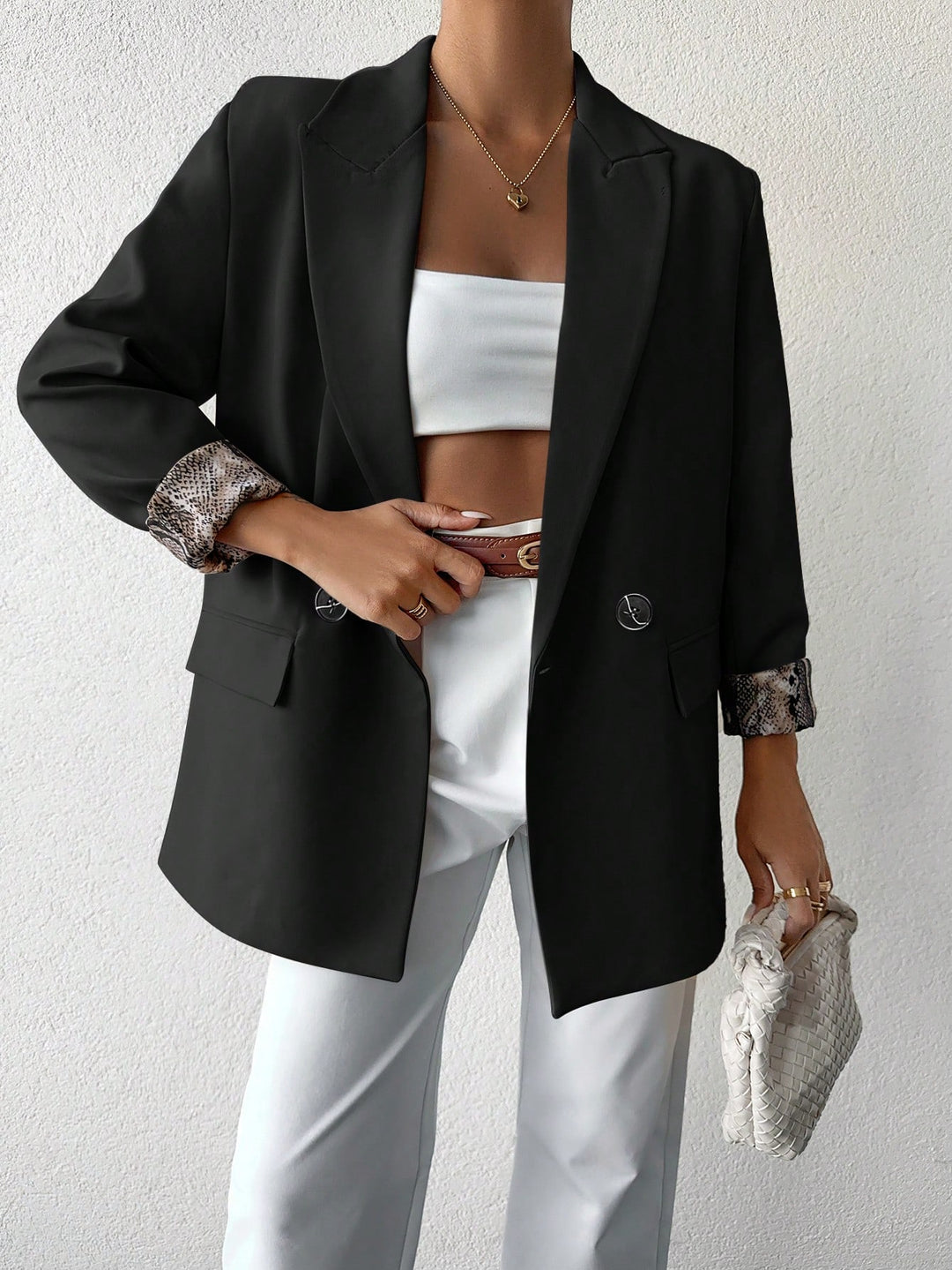 Sacou SHEIN, negru