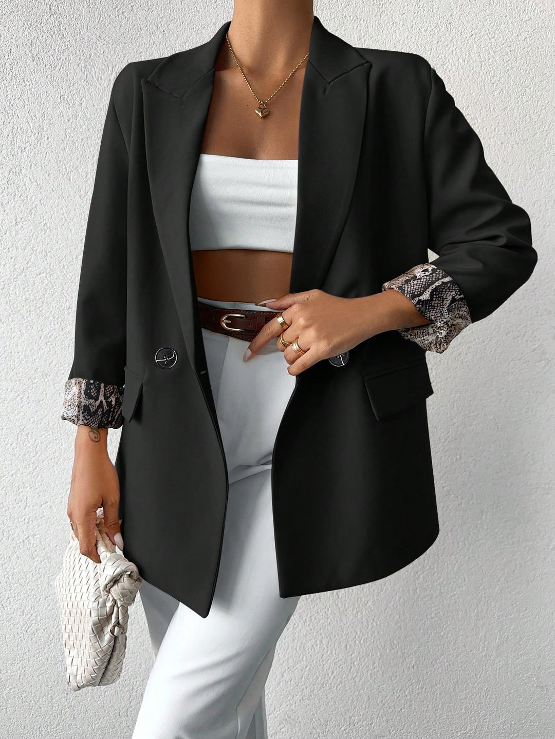 Sacou SHEIN, negru