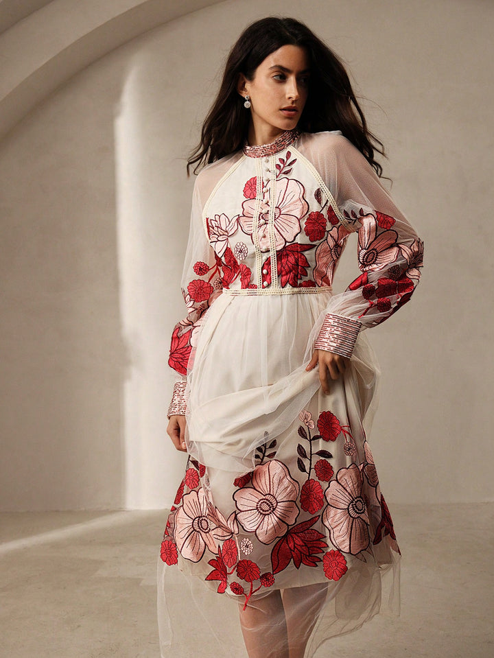 Rochie maxi SHEIN, mix culori