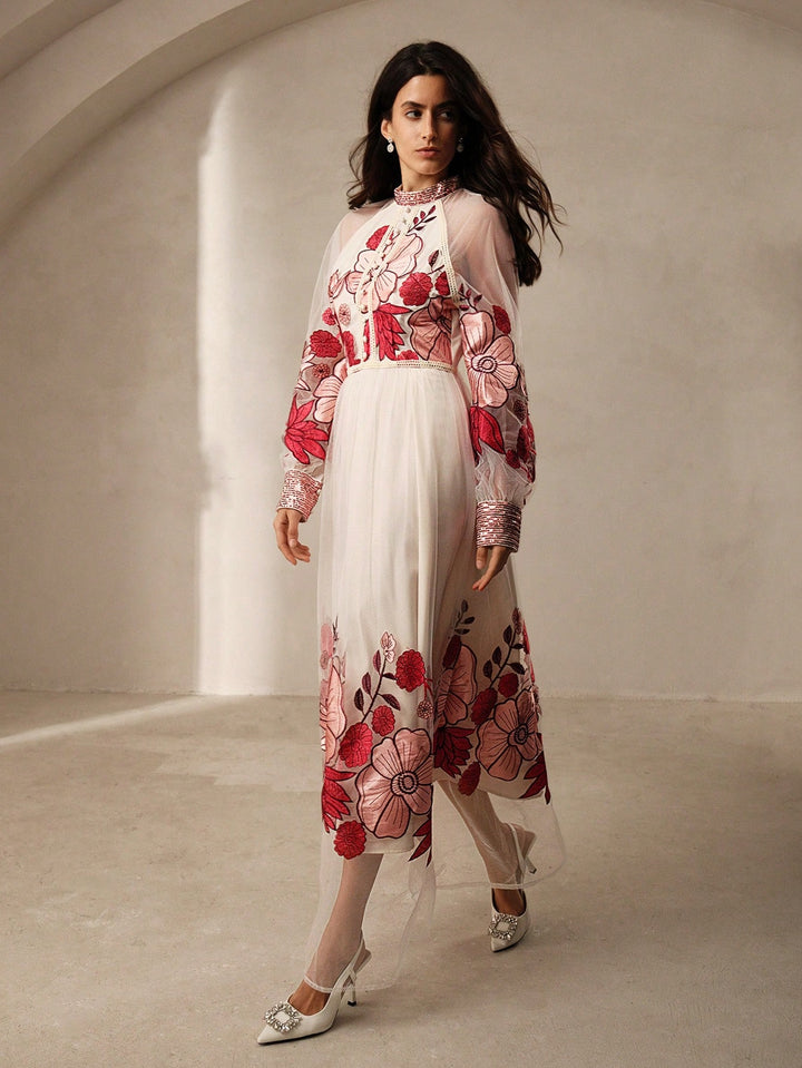 Rochie maxi SHEIN, mix culori
