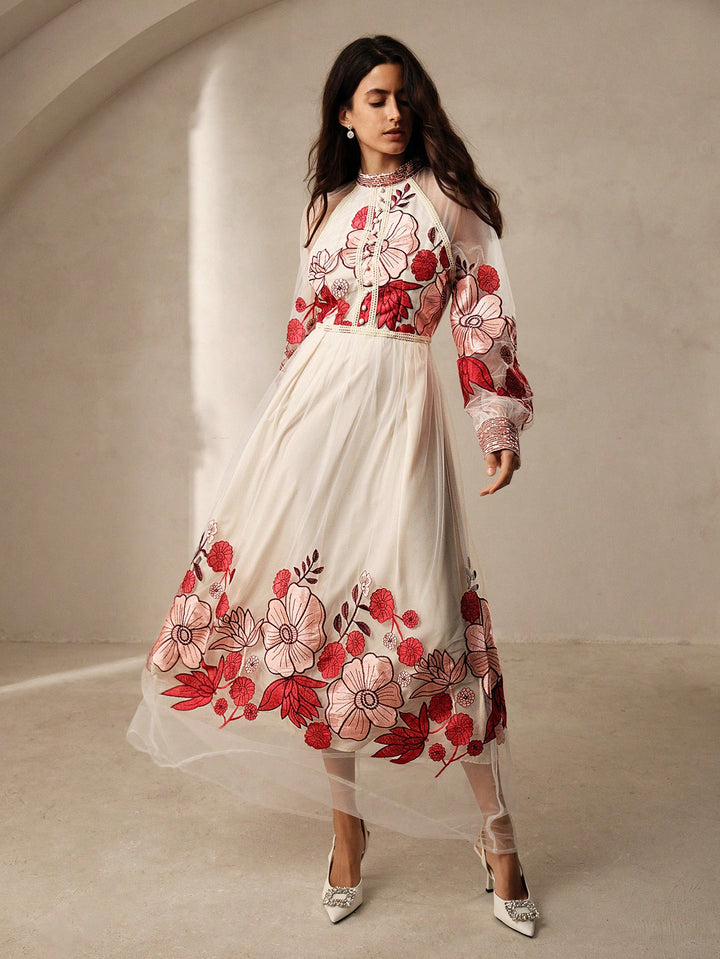Rochie maxi SHEIN, mix culori