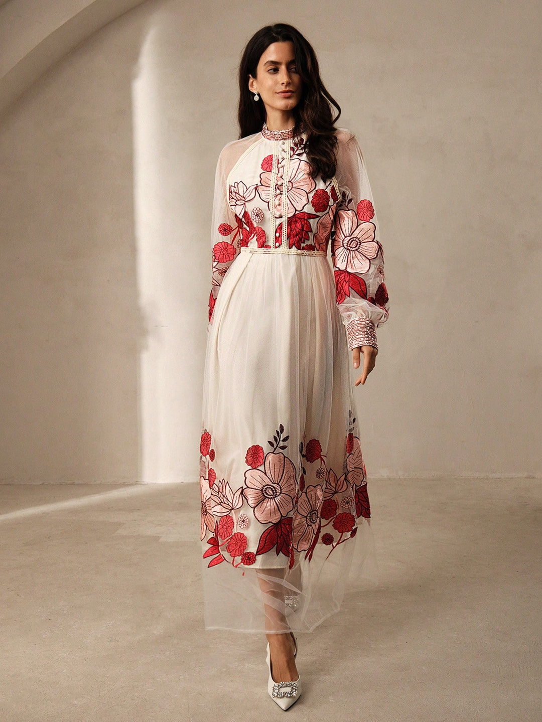 Rochie maxi SHEIN, mix culori
