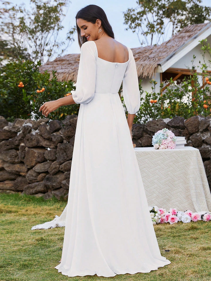 Rochie de ocazie SHEIN, alb