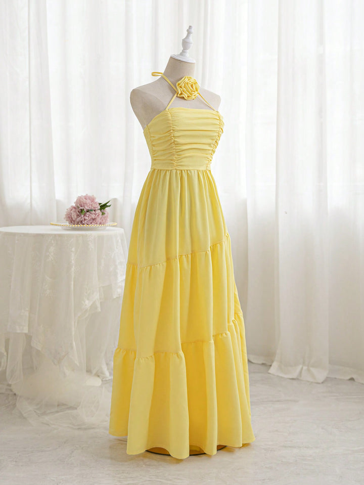 Rochie maxi SHEIN, galben