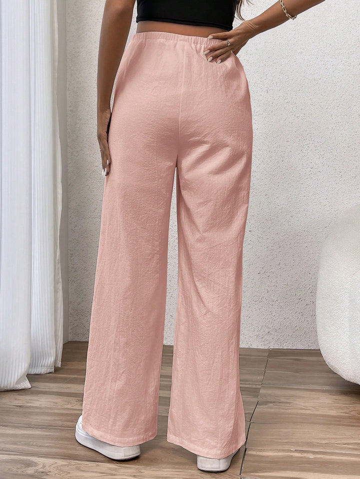 Pantaloni SHEIN, roz
