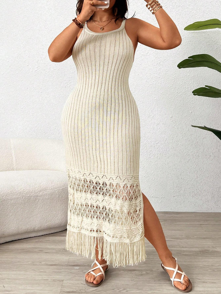Rochie maxi SHEIN, bej