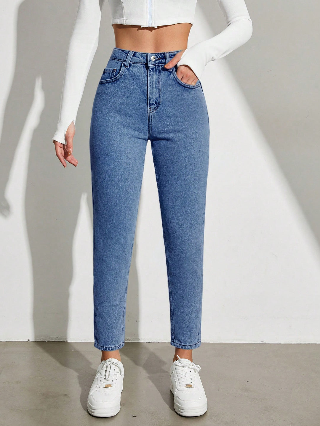 Jeans SHEIN, albastru