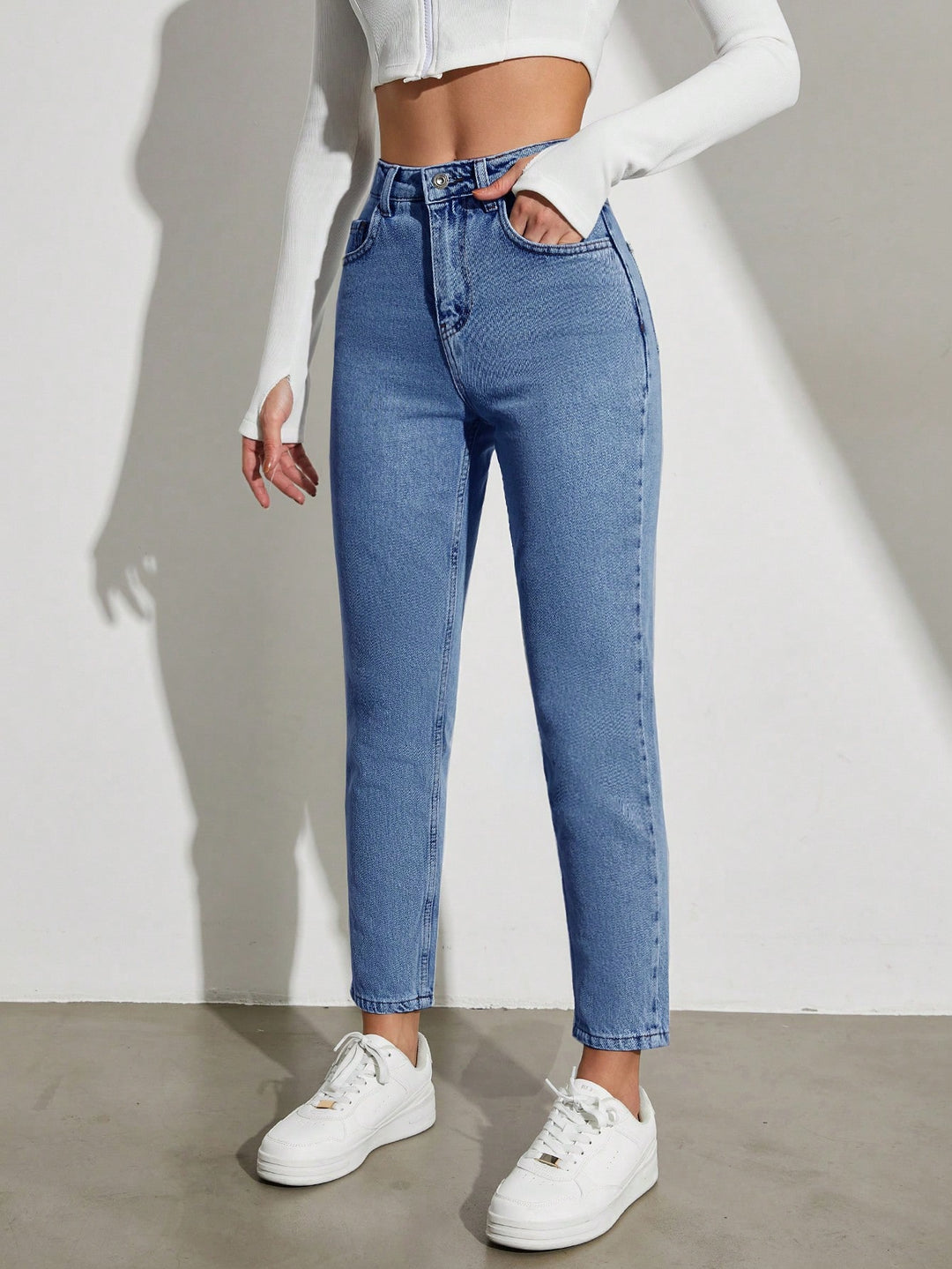 Jeans SHEIN, albastru