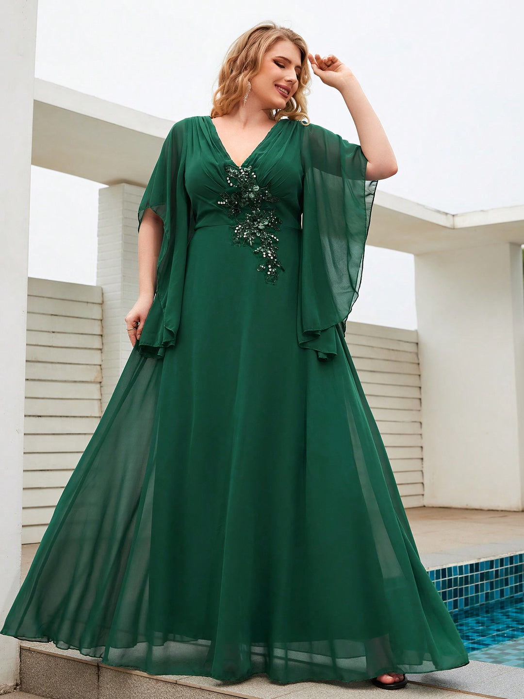 Rochie SHEIN, verde