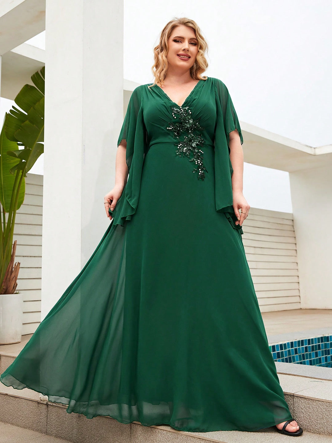 Rochie SHEIN, verde