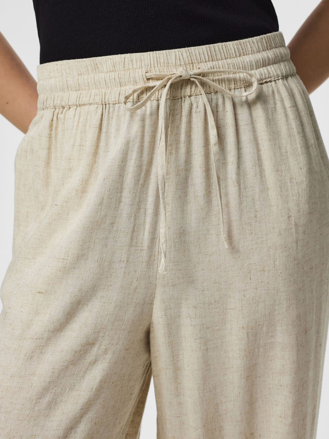 Pantaloni PIECES, bej