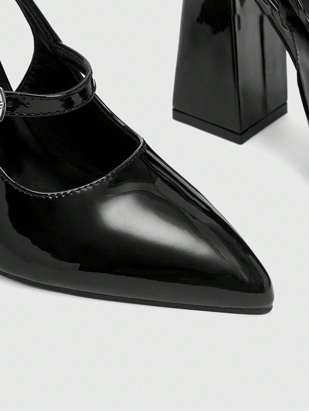 Pantofi cu toc SHEIN, negru