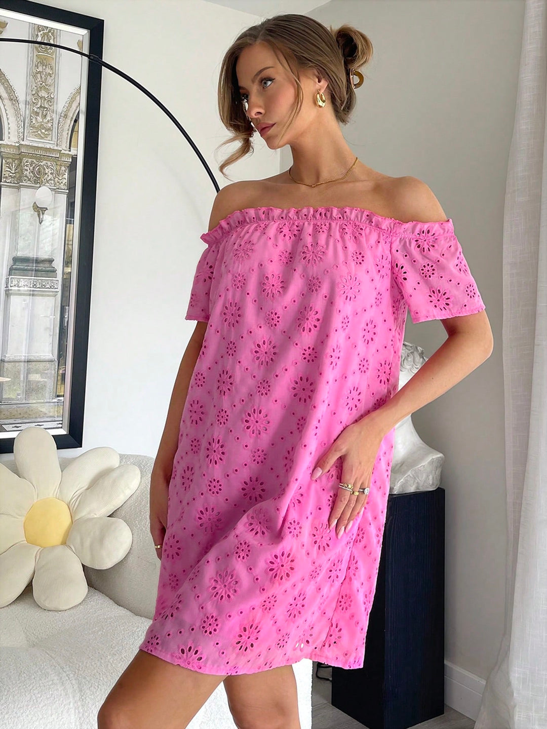 Rochie mini SHEIN, roz