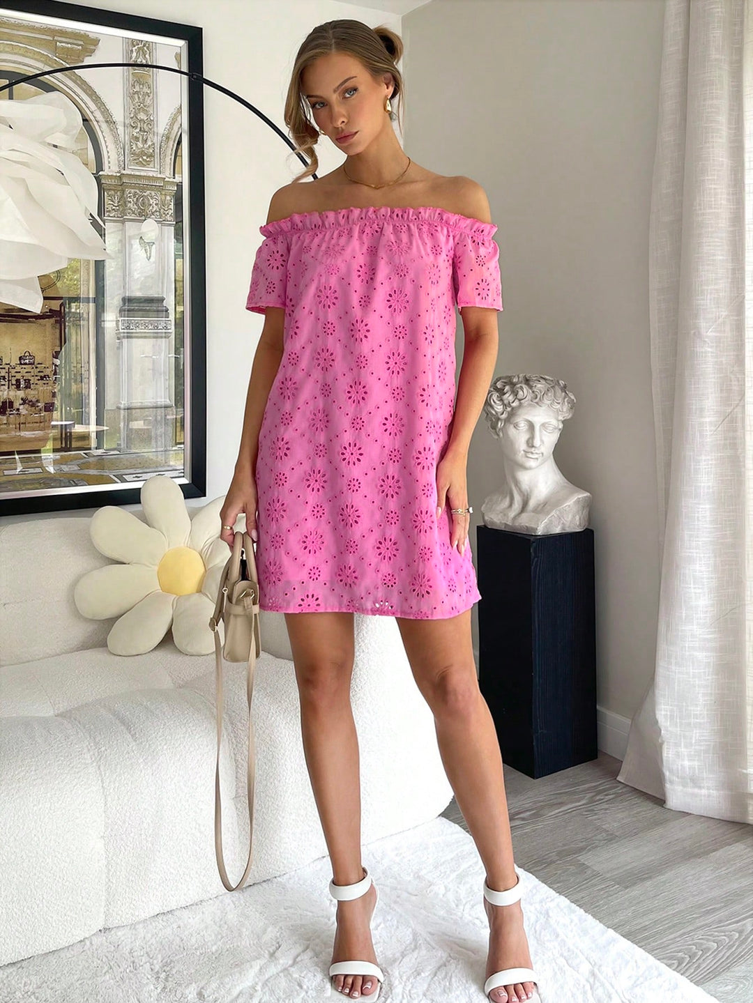 Rochie mini SHEIN, roz