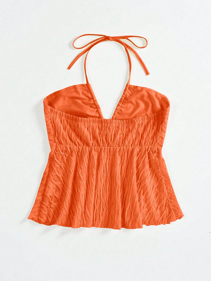 Top SHEIN, portocaliu