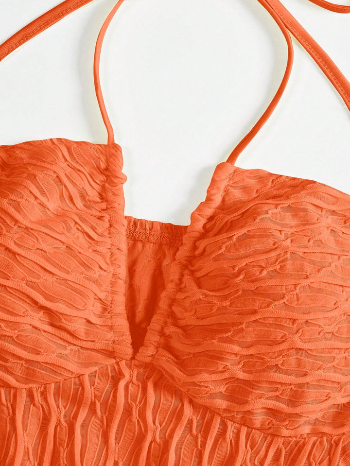 Top SHEIN, portocaliu