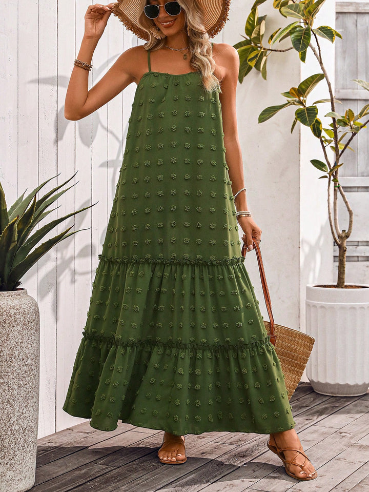 Rochie maxi SHEIN, kaki