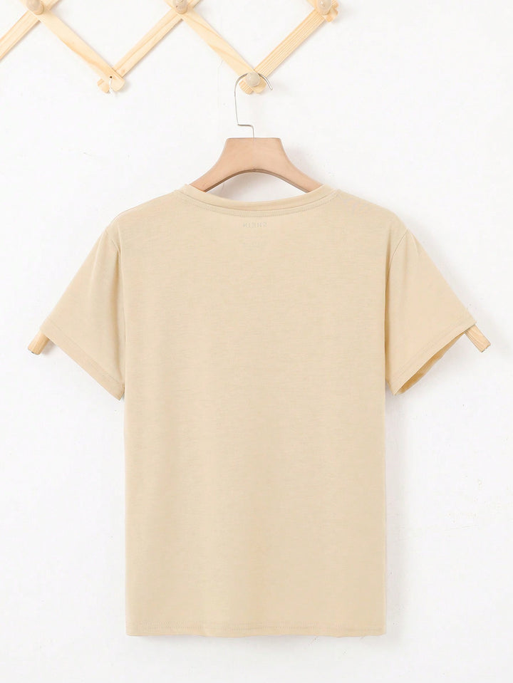 Tricou SHEIN, portocaliu