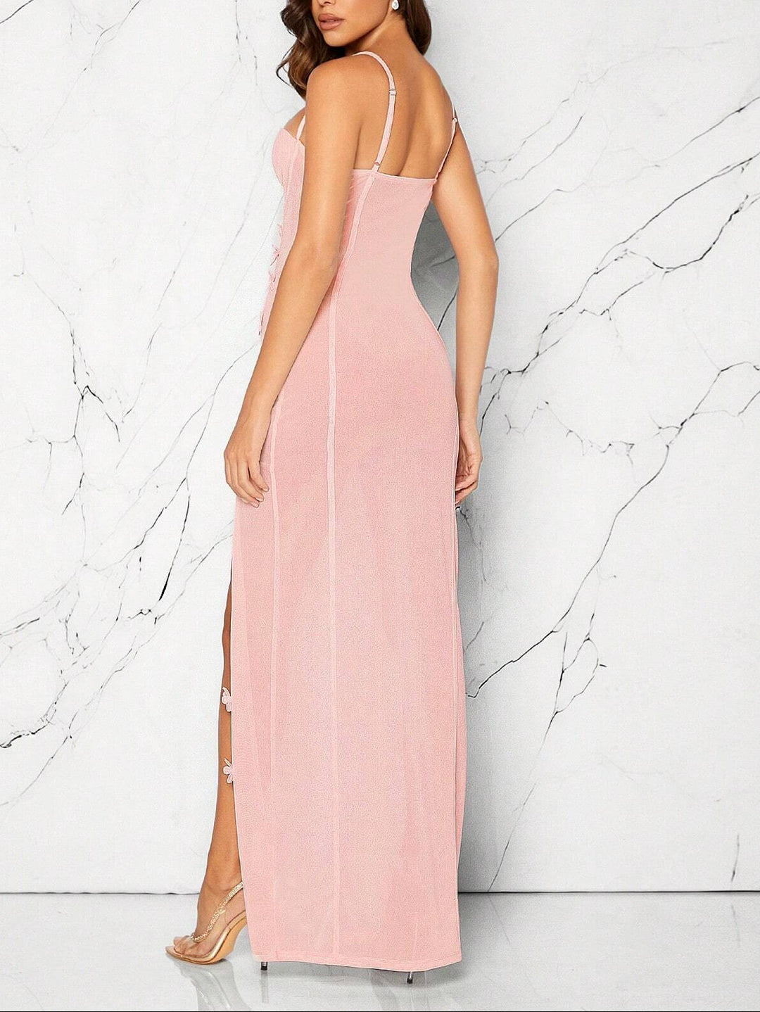Rochie maxi Shein, roz