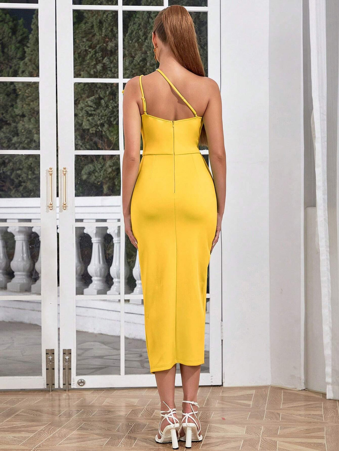 Rochie maxi SHEIN, galben