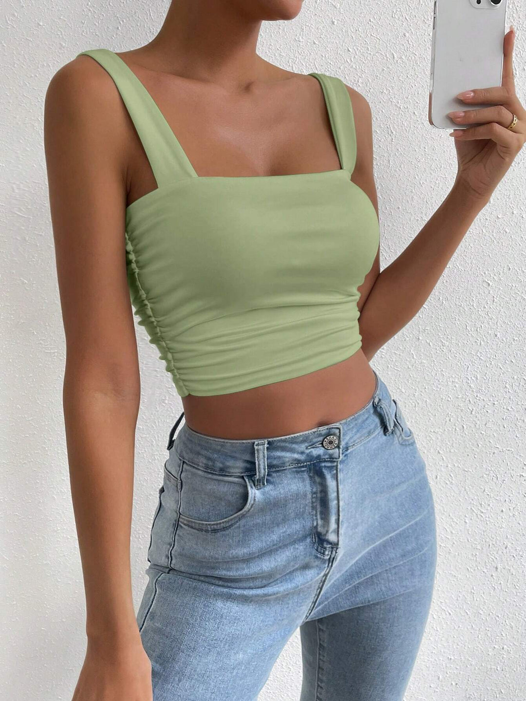 Top SHEIN, verde
