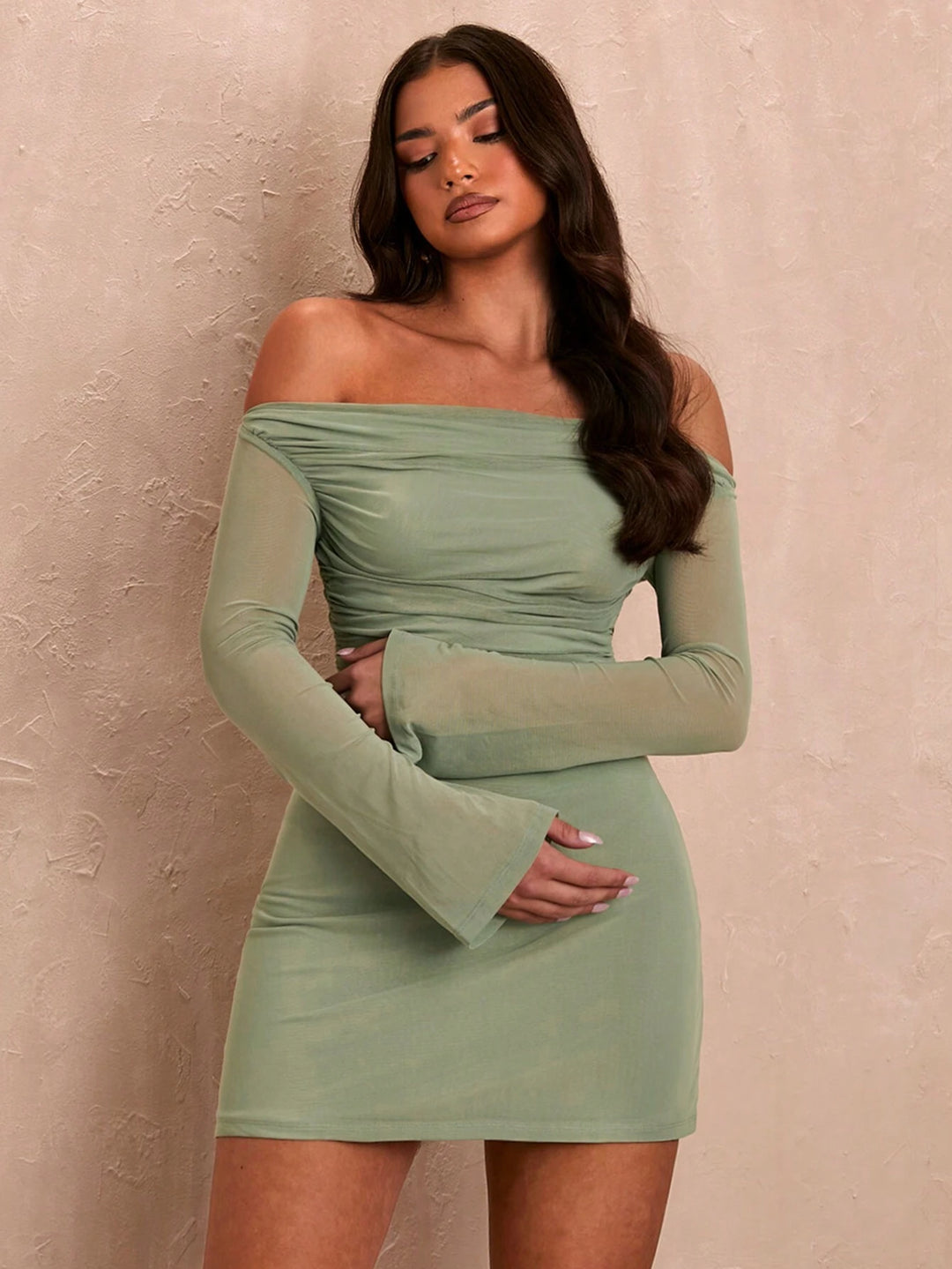 Rochie midi SHEIN, verde