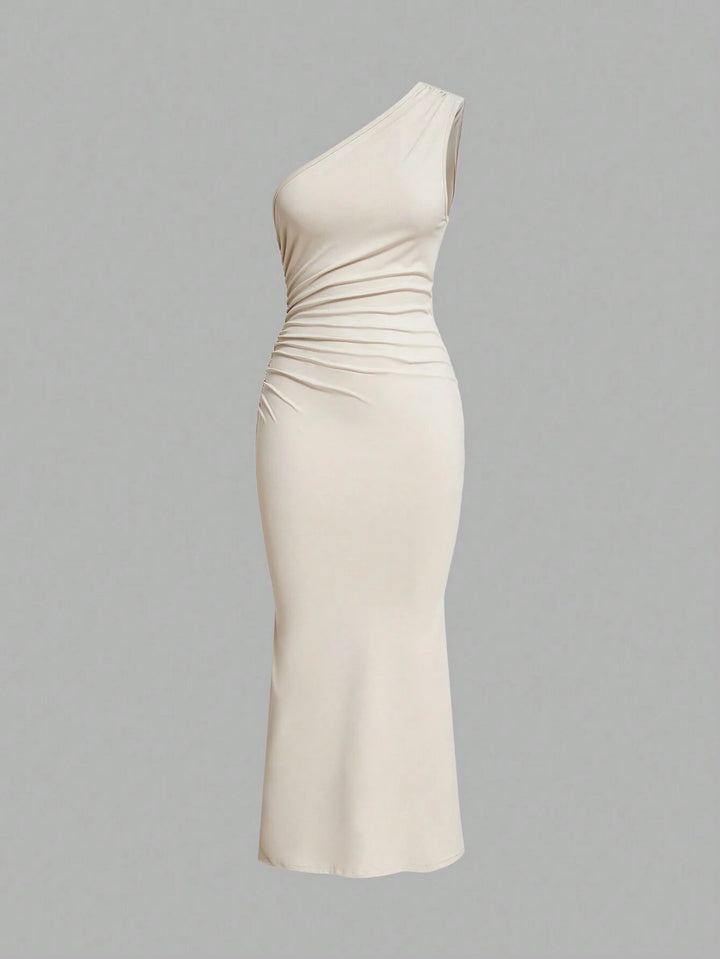 Rochie maxi SHEIN, crem