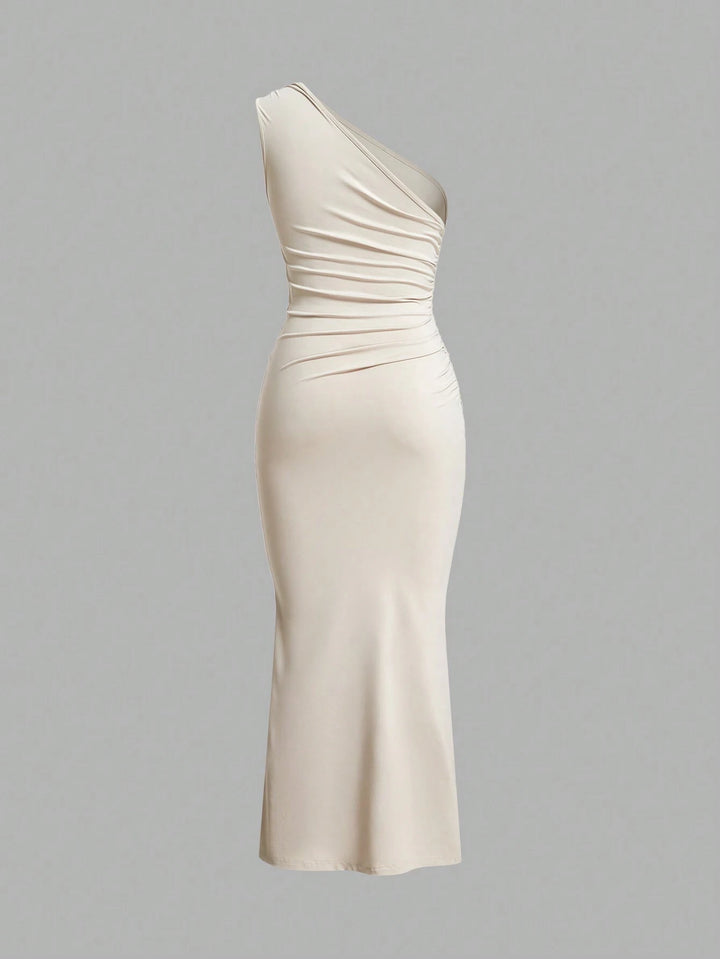 Rochie maxi SHEIN, crem