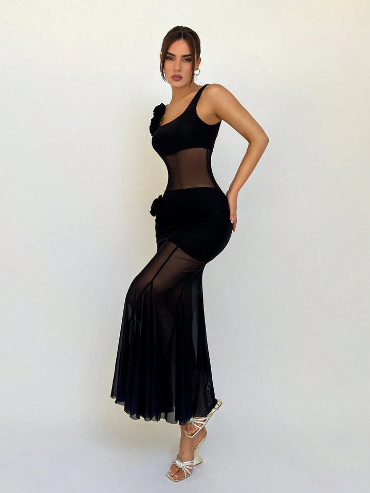 Rochie maxi SHEIN, negru