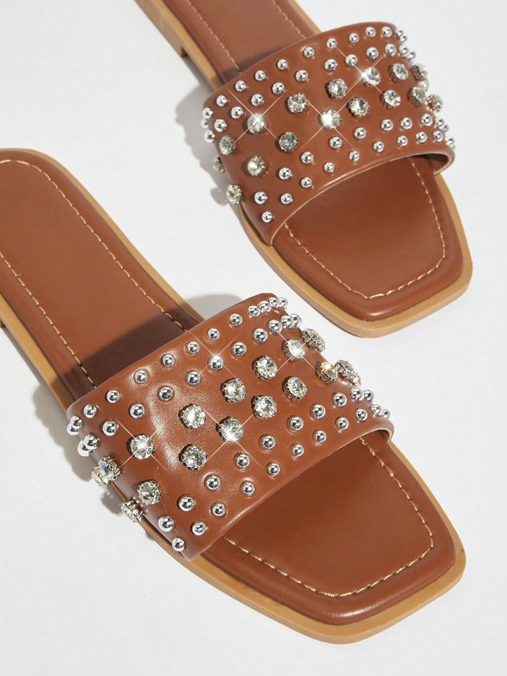 SHEIN papucs, barna