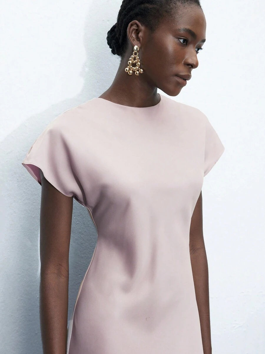 Rochie midi SHEIN, bej