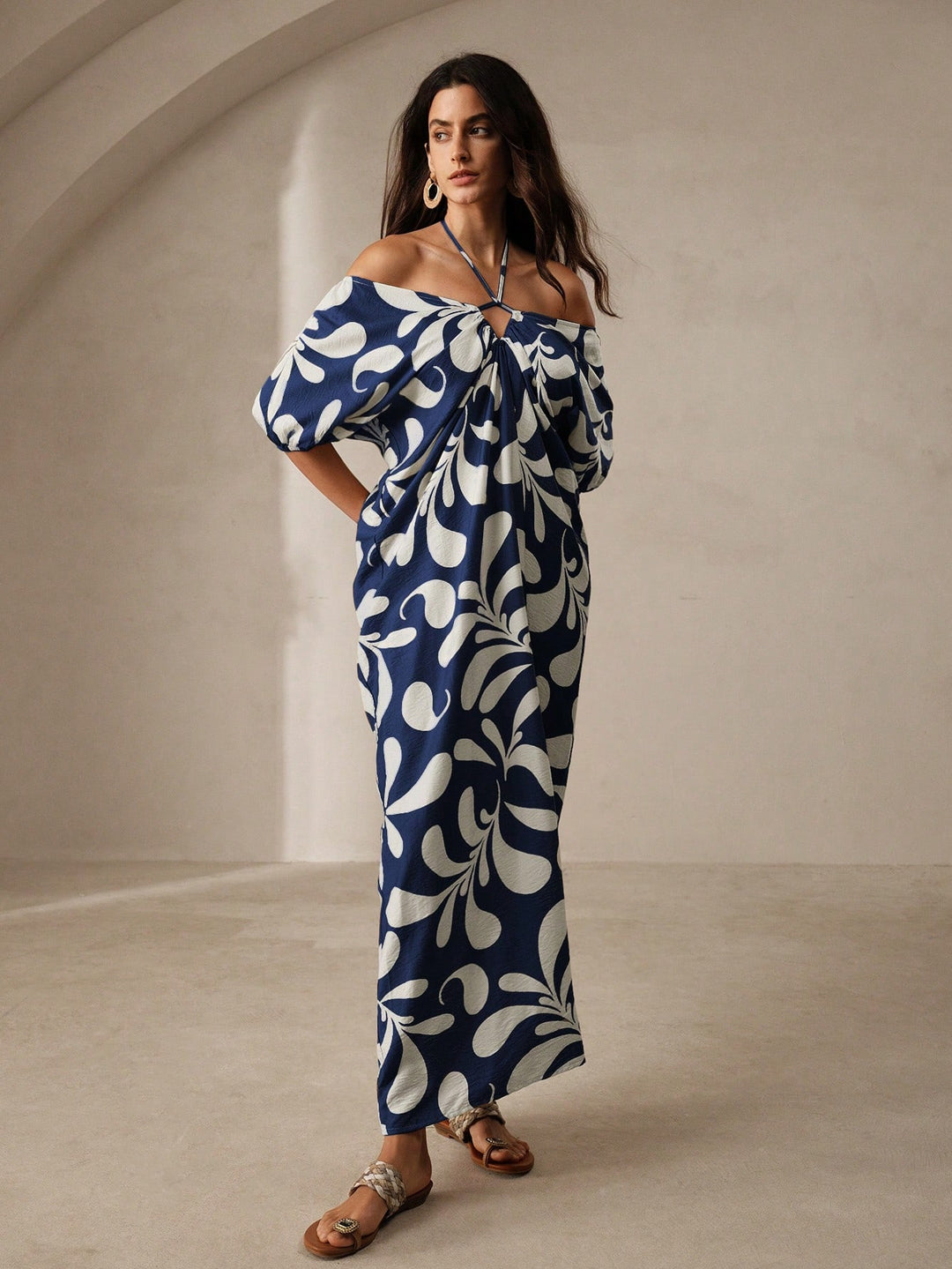 Rochie maxi SHEIN, albastru
