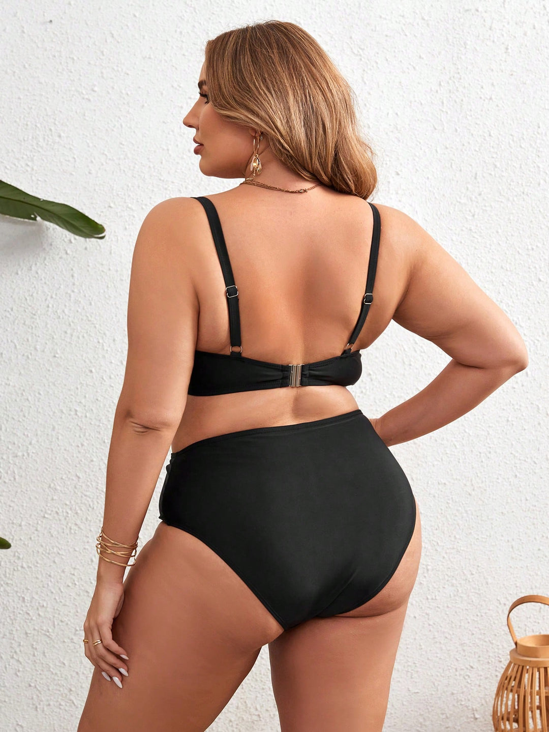 Sutien de baie SHEIN, negru